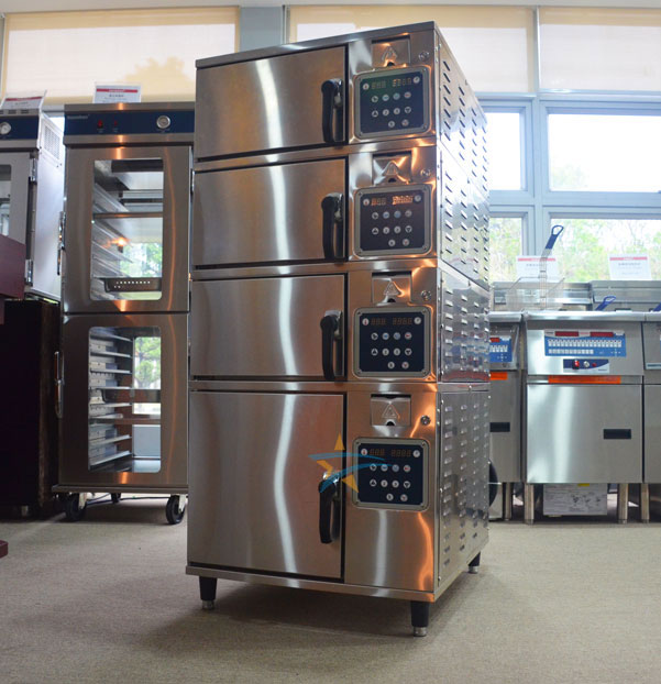 商用多門海鮮蒸柜實拍圖