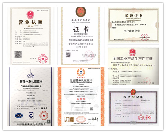 八吉星營(yíng)業(yè)執(zhí)照以及各類(lèi)證書(shū)