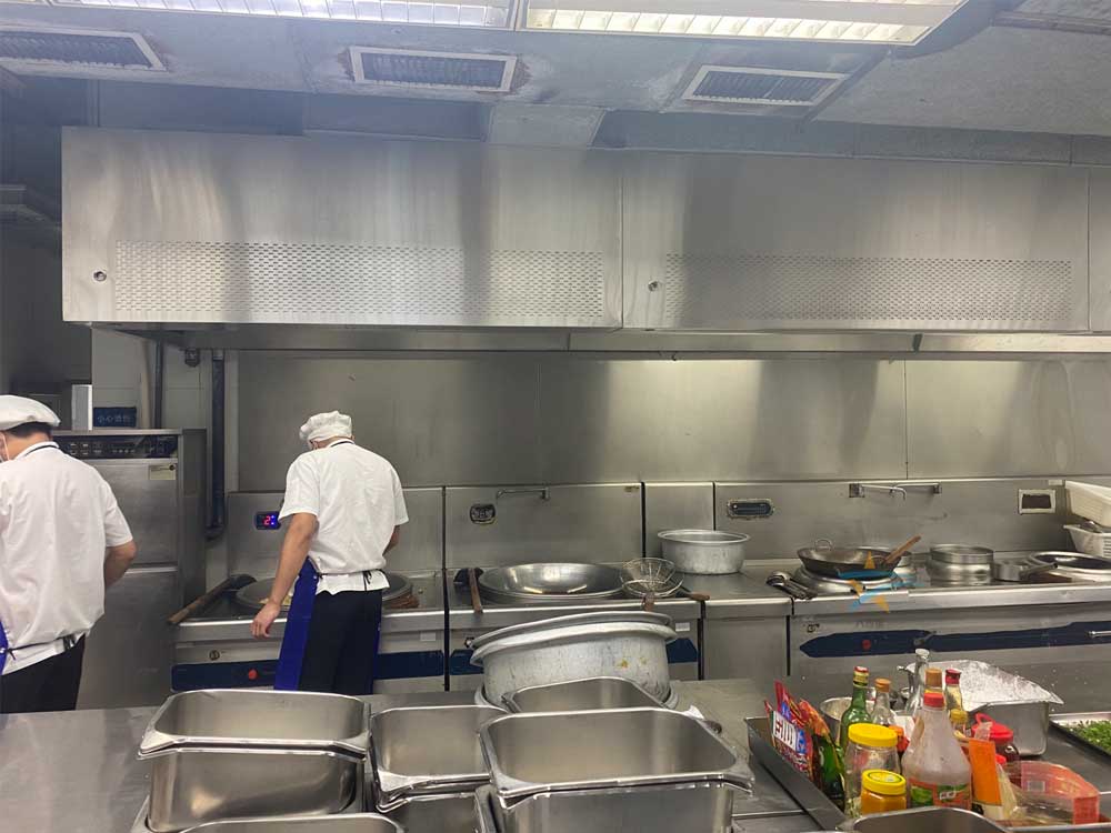 企業食堂廚房設備商用多頭大炒爐