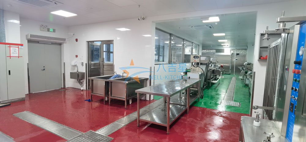 珠海高華城市服務配送中心廚房加工區