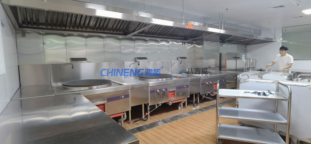 深圳光明璽云幼兒園食堂廚房烹飪區