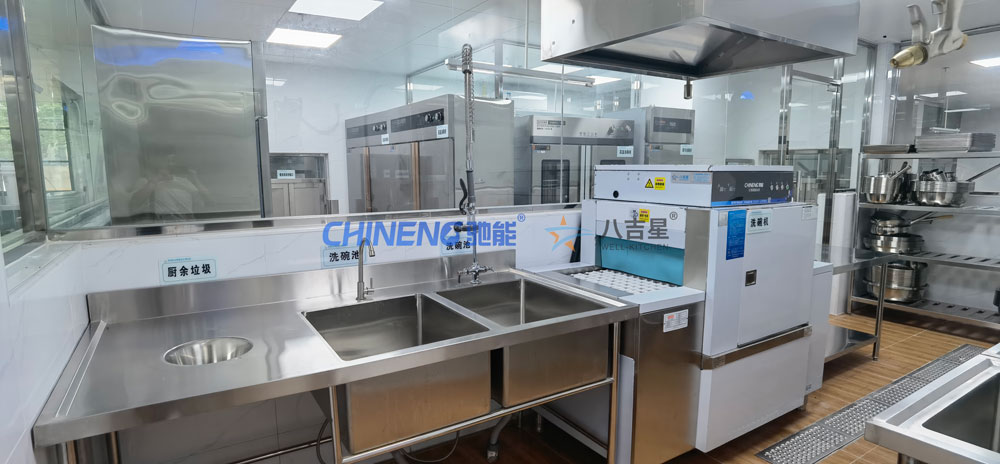 深圳光明璽云幼兒園食堂廚房洗消區