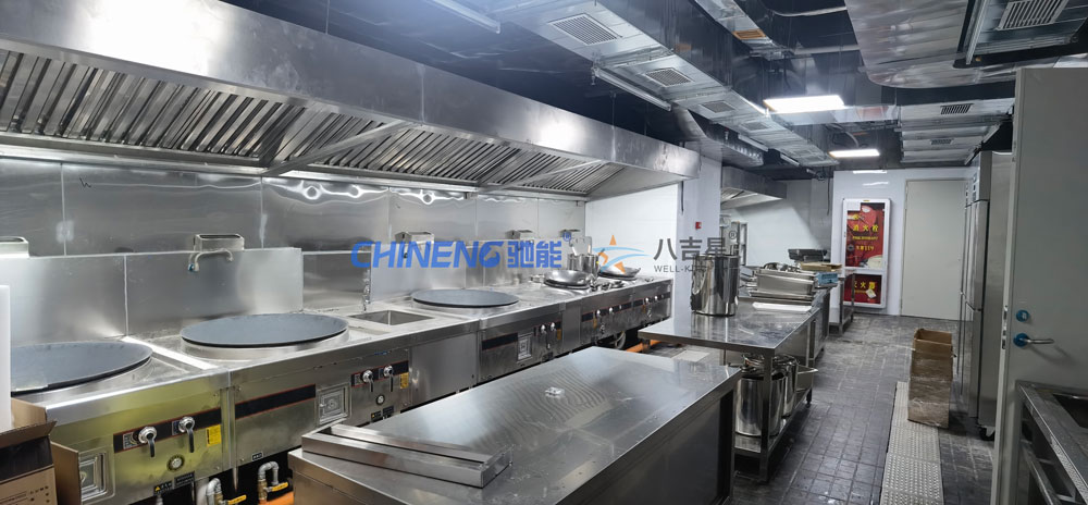 深圳光明貝特瑞2樓員工食堂廚房烹飪區